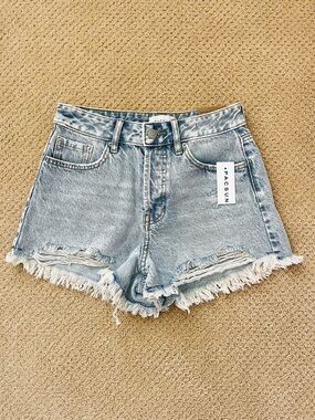NWT PAC SUN High Rise Festival Jean shorts size 24